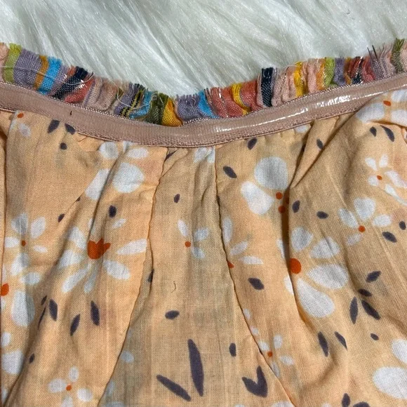 #0234 Anthropology Colorful Strapless Smocked Tube Top-M - Picture 6 of 10